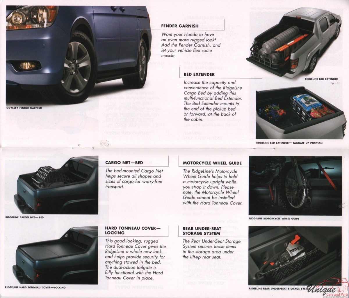 2008 Honda Accessories Brochure Page 1